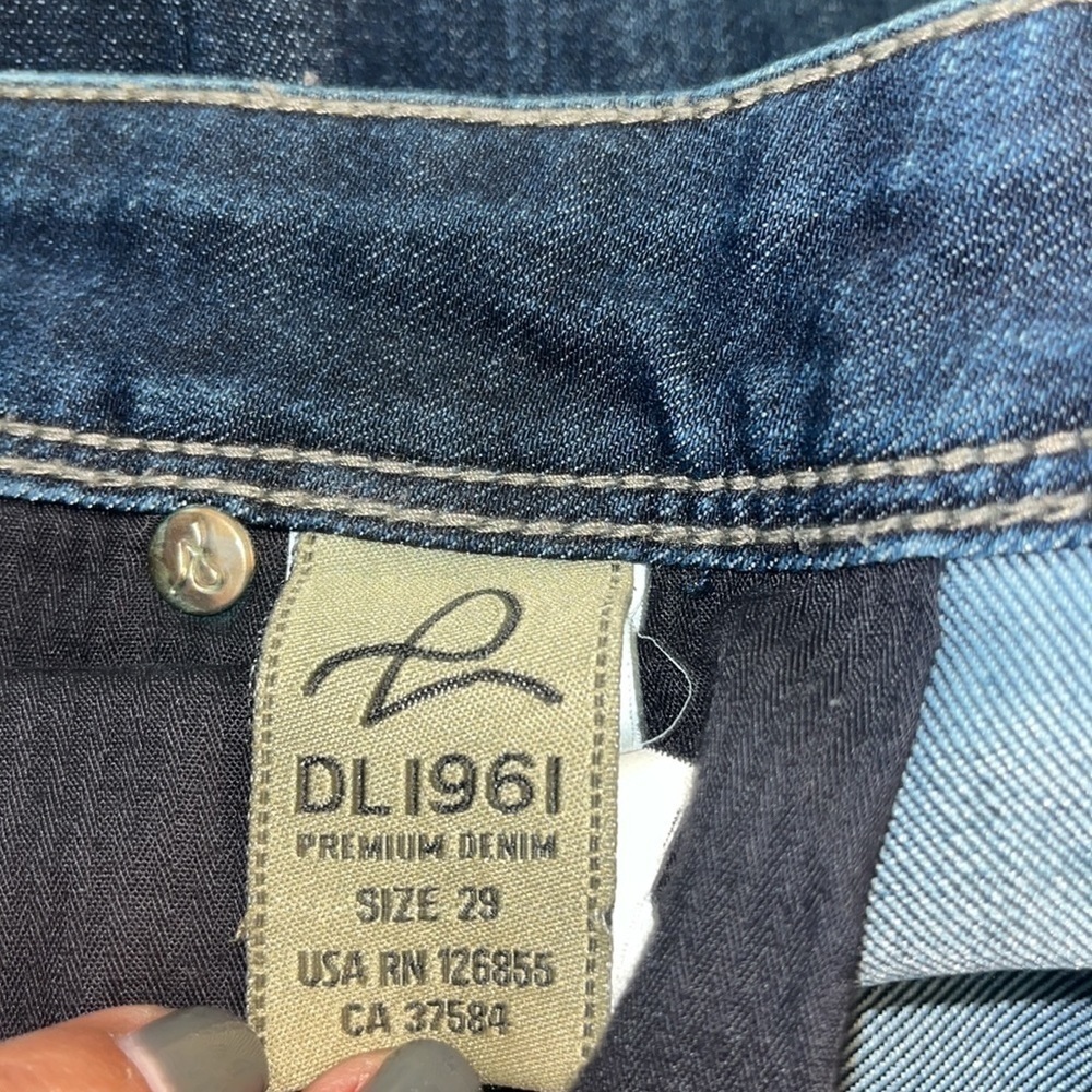 DL1961 Gwen Slim Trouser Comfort Stretch Dark size 29 excellent condition - Picture 6 of 9